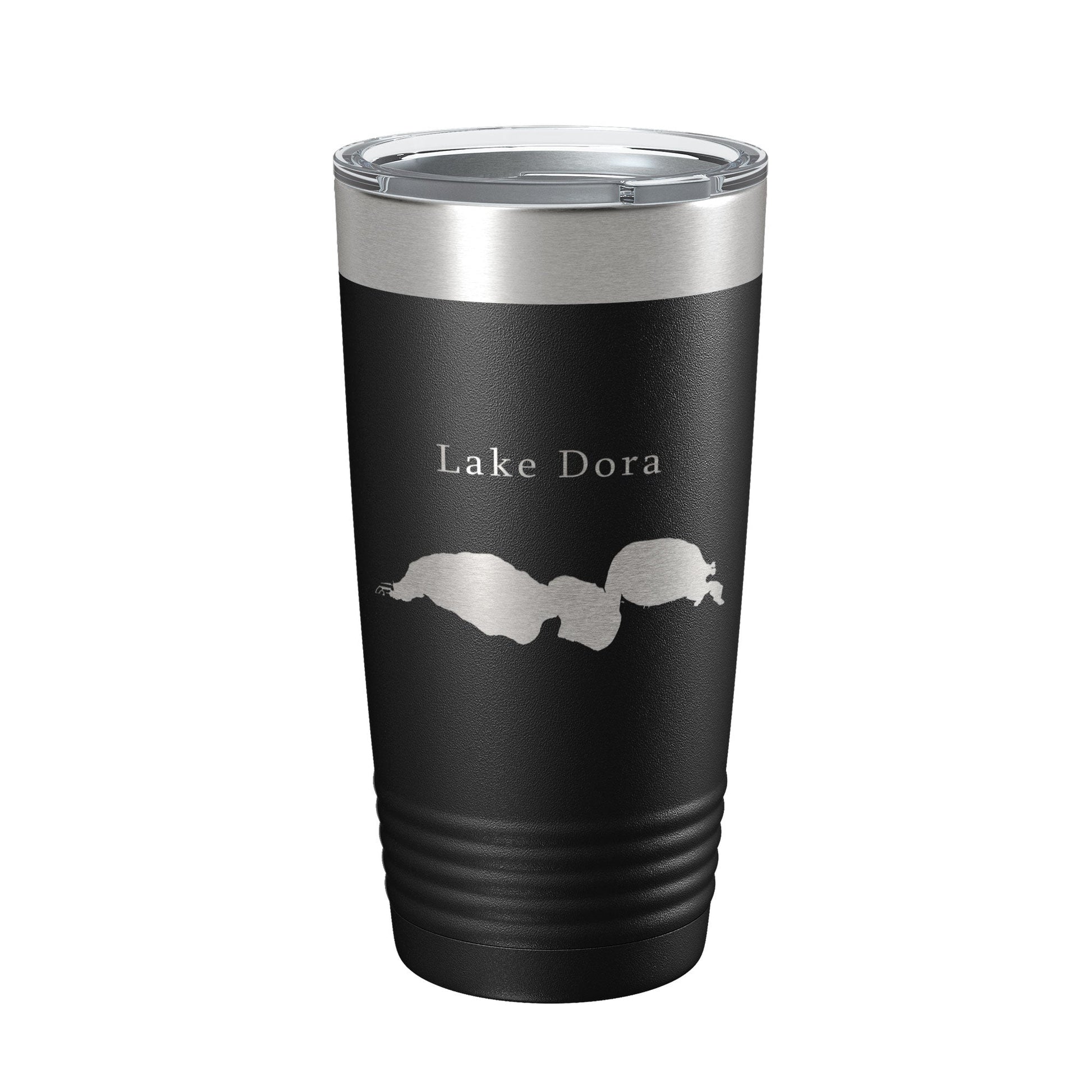 Lake Dora Map Tumbler Travel Mug Insulated Laser Engraved Coffee Cup Florida 20 oz-0