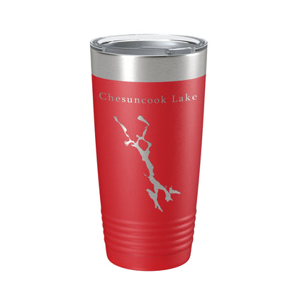 Chesuncook Lake Map Tumbler Travel Mug Insulated Laser Engraved Coffee Cup Maine 20 oz-10