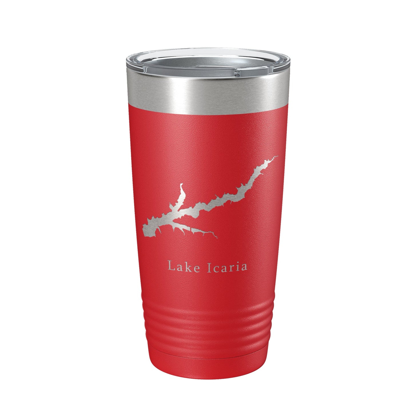 Lake Icaria Map Tumbler Travel Mug Insulated Laser Engraved Coffee Cup Iowa 20 oz-10