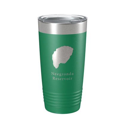 Neegronda Reservoir Tumbler Lake Map Travel Mug Insulated Laser Engraved Coffee Cup Colorado 20 oz-9