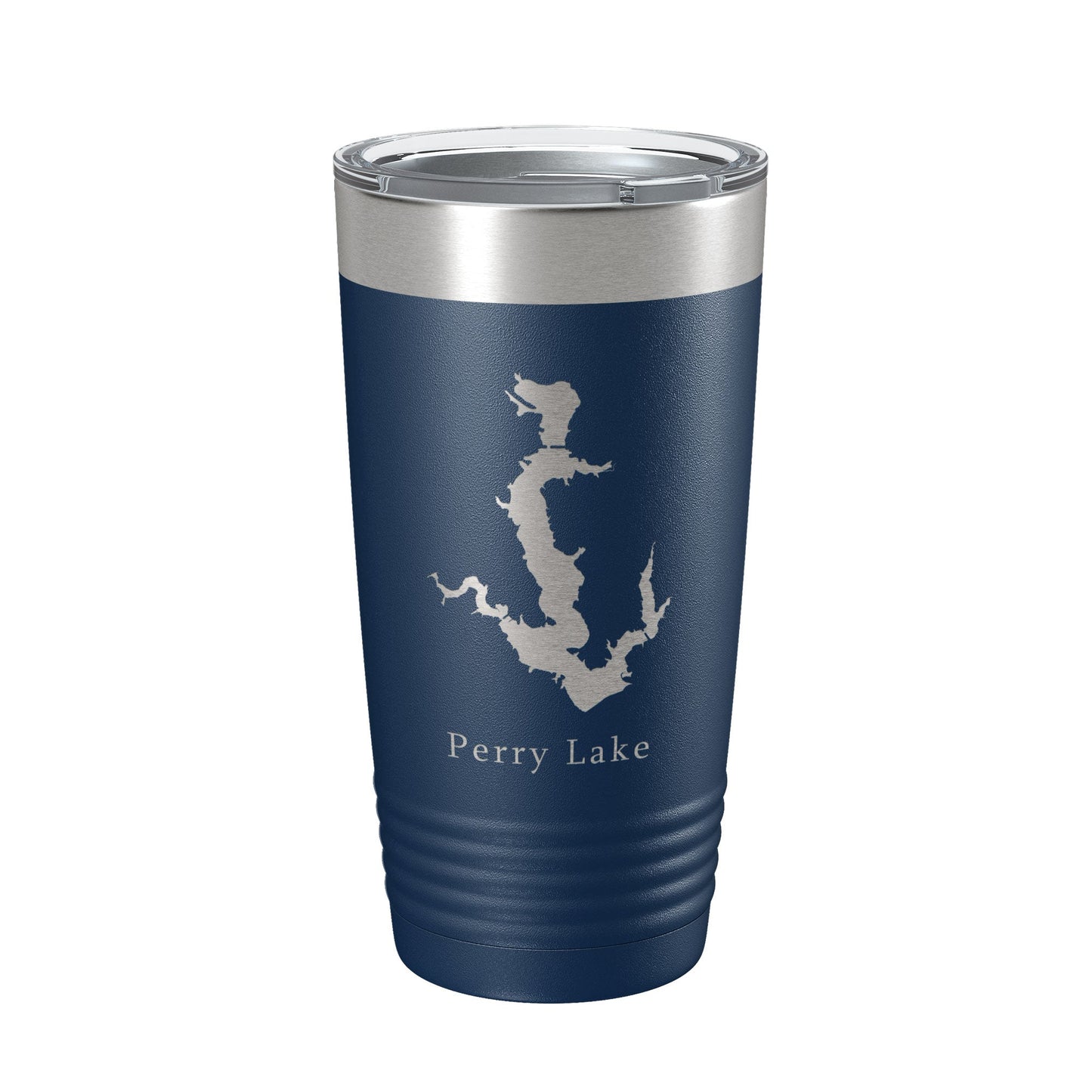 Perry Lake Map Tumbler Travel Mug Insulated Laser Engraved Coffee Cup Kansas 20 oz-8