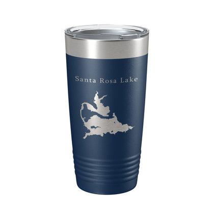 Santa Rosa Lake Map Tumbler Travel Mug Insulated Laser Engraved Coffee Cup New Mexico 20 oz-8