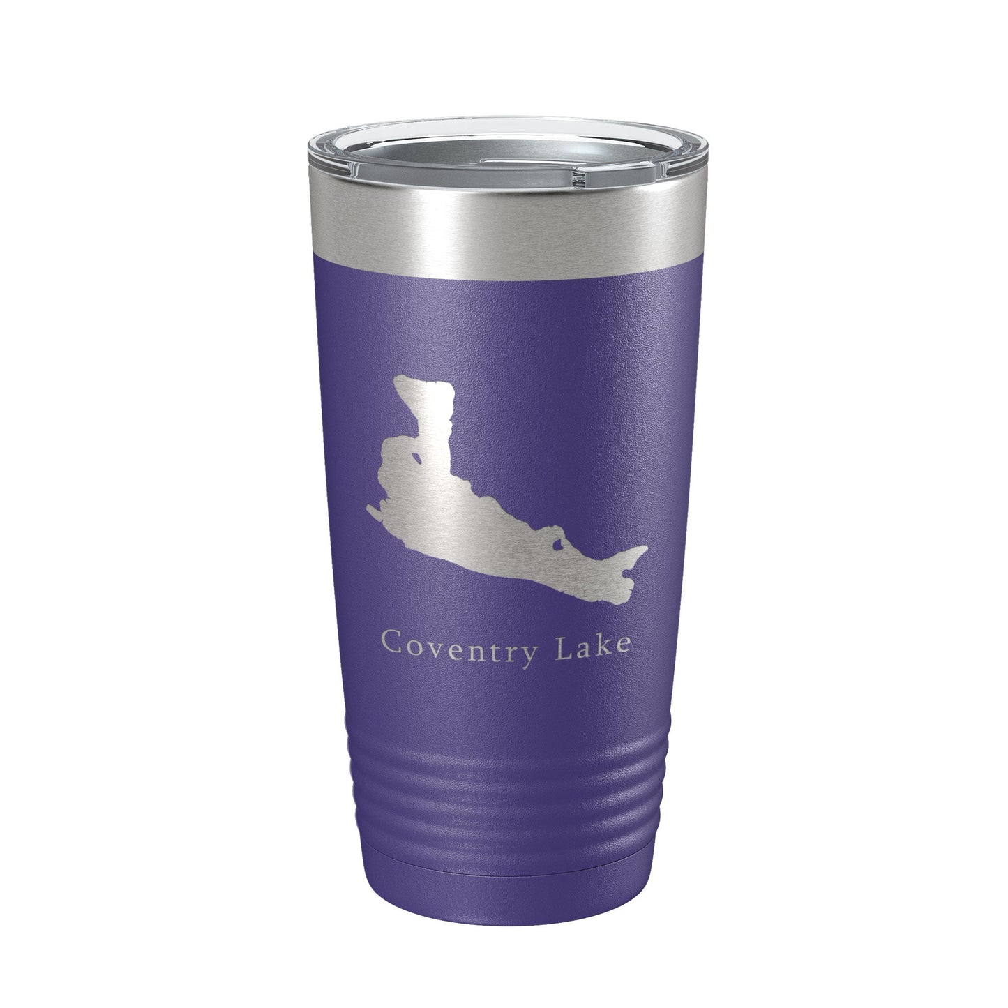 Coventry Lake Map Tumbler Travel Mug Insulated Laser Engraved Coffee Cup Connecticut 20 oz-15