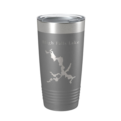 High Falls Lake Map Tumbler Travel Mug Insulated Laser Engraved Coffee Cup Georgia 20 oz-16