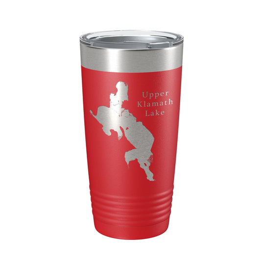 Upper Klamath Lake Map Tumbler Travel Mug Insulated Laser Engraved Coffee Cup Oregon 20 oz-10