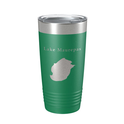 Lake Maurepas Map Tumbler Travel Mug Insulated Laser Engraved Coffee Cup Louisiana 20 oz-9