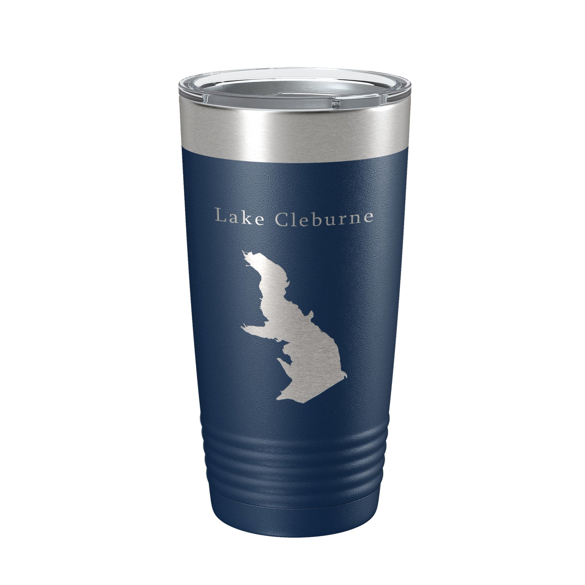 Lake Pat Cleburne Map Tumbler Travel Mug Insulated Laser Engraved Coffee Cup Texas 20 oz-2