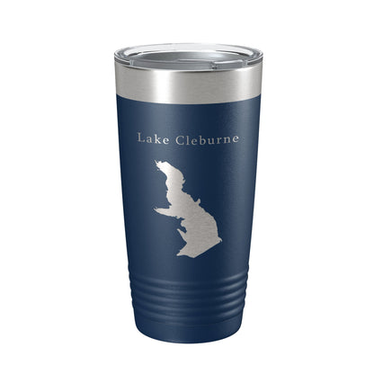 Lake Pat Cleburne Map Tumbler Travel Mug Insulated Laser Engraved Coffee Cup Texas 20 oz-8