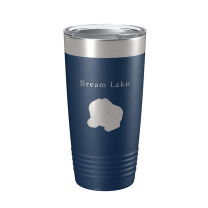 Bream Lake Map Tumbler Travel Mug Insulated Laser Engraved Coffee Cup Florida 20 oz-2