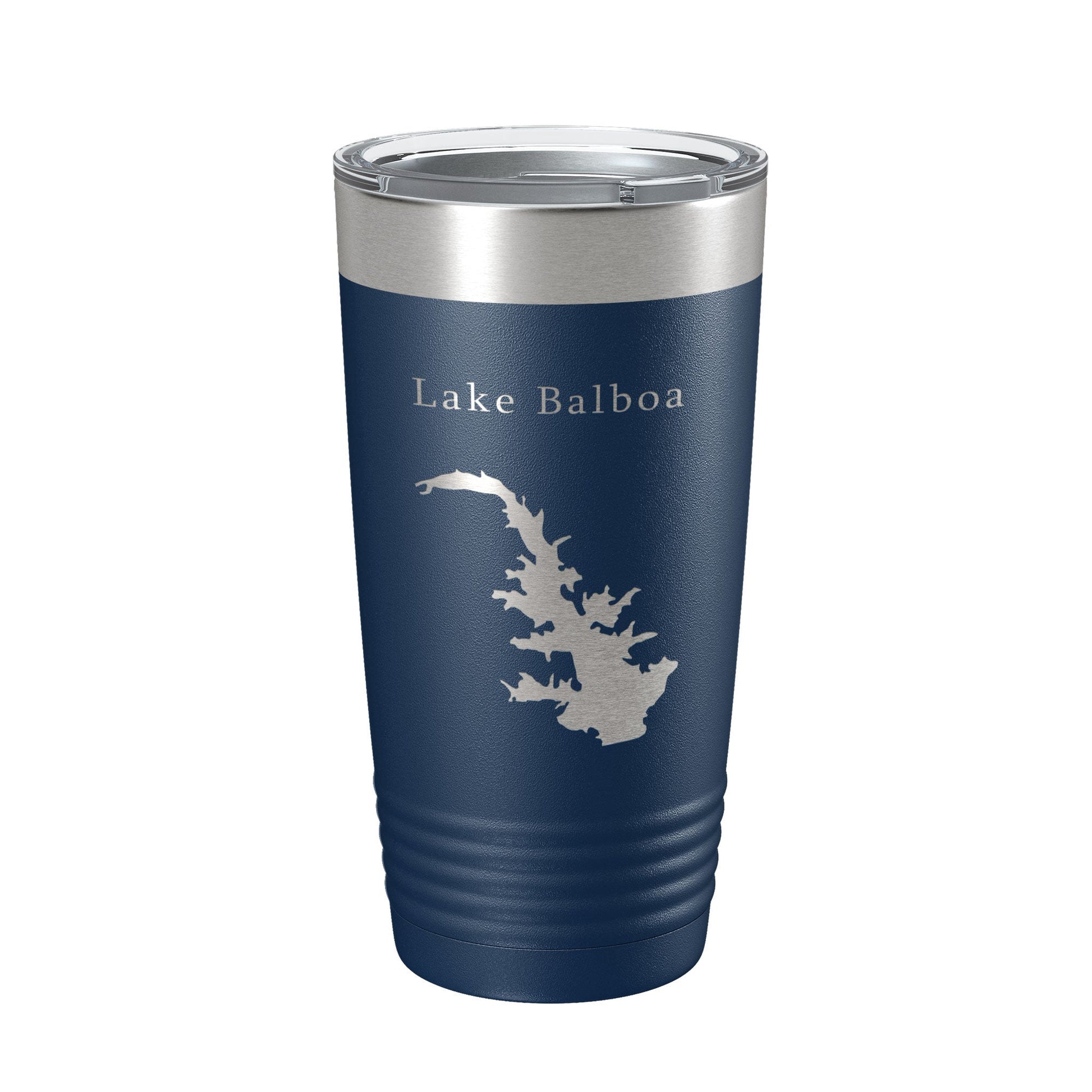 Lake Balboa Map Tumbler Travel Mug Insulated Laser Engraved Coffee Cup Hot Springs Village Arkansas 20 oz-2
