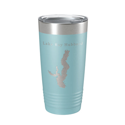 Lake Ray Hubbard Map Tumbler Travel Mug Insulated Laser Engraved Coffee Cup Texas 20 oz-13