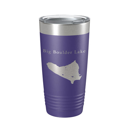 Big Boulder Lake Map Tumbler Travel Mug Insulated Laser Engraved Coffee Cup Pennsylvania 20 oz-15