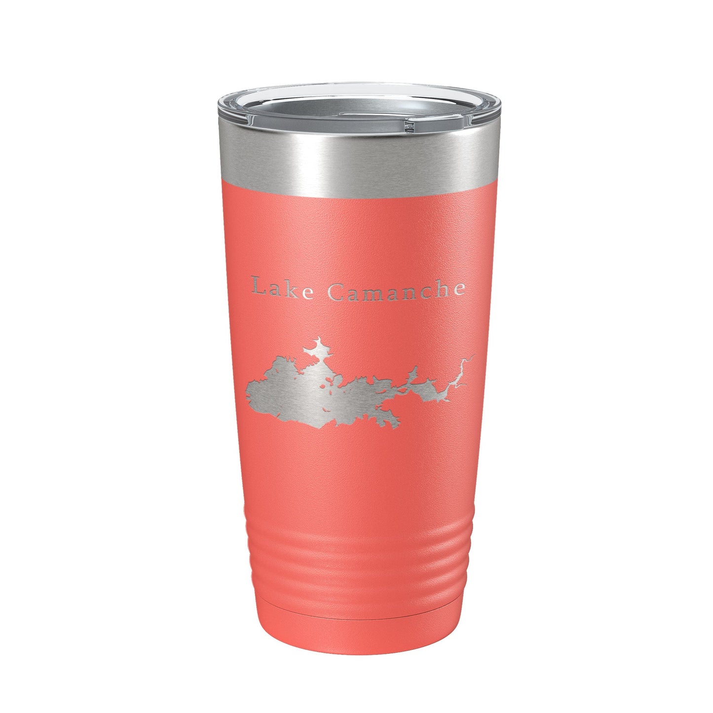 Lake Camanche Map Tumbler Travel Mug Insulated Laser Engraved Coffee Cup California 20 oz-20