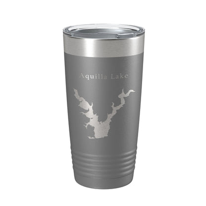 Aquilla Lake Map Tumbler Travel Mug Insulated Laser Engraved Coffee Cup Texas 20 oz-16