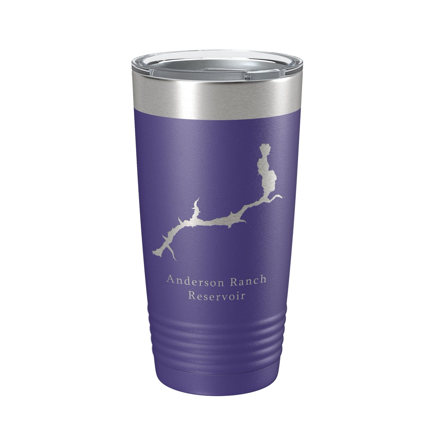 Anderson Ranch Reservoir Tumbler Lake Map Travel Mug Insulated Laser Engraved Coffee Cup South Fork Boise River Idaho 20 oz-15