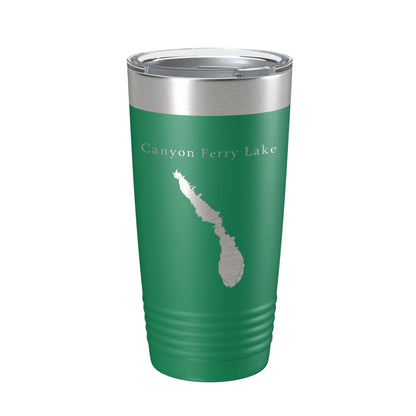 Canyon Ferry Lake Map Tumbler Travel Mug Insulated Laser Engraved Coffee Cup Montana 20 oz-9