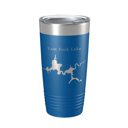 East Fork Lake Map Tumbler Travel Mug Insulated Laser Engraved Coffee Cup Ohio 20 oz-6