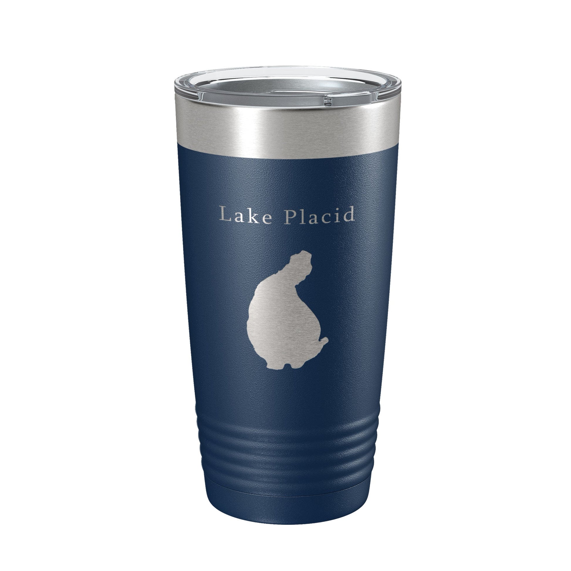 Lake Placid Map Tumbler Travel Mug Insulated Laser Engraved Coffee Cup Florida 20 oz-2