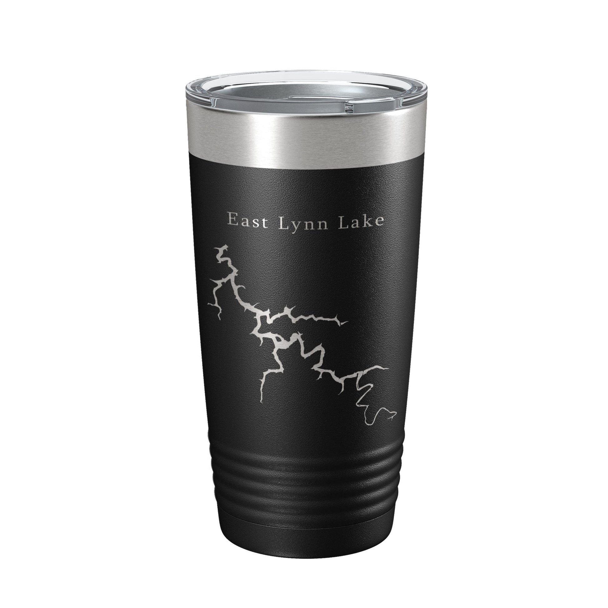 East Lynn Lake Map Tumbler Travel Mug Insulated Laser Engraved Coffee Cup West Virginia 20 oz-5