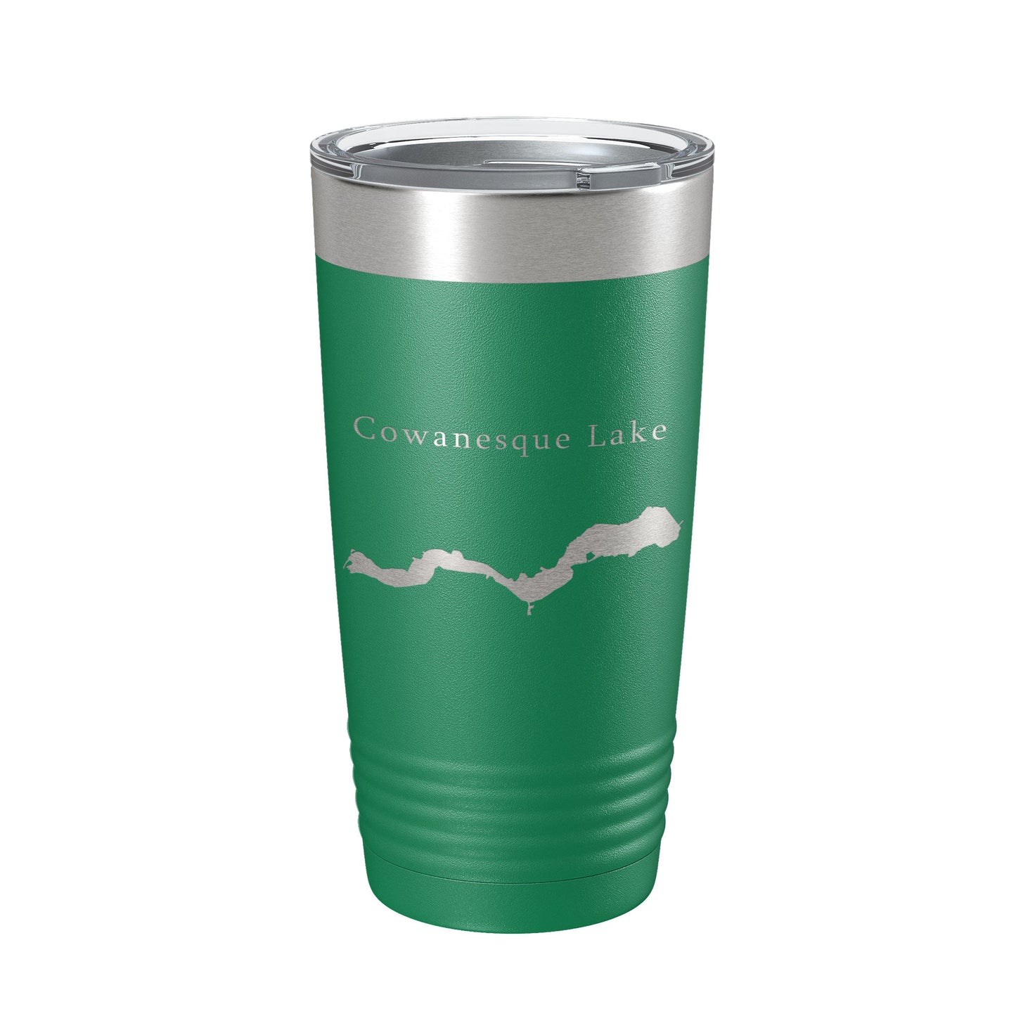 Cowanesque Lake Map Tumbler Travel Mug Insulated Laser Engraved Coffee Cup Pennsylvania 20 oz-9