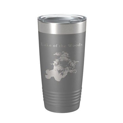 Lake of the Woods Map Tumbler Travel Mug Insulated Laser Engraved Coffee Cup Minnesota 20 oz-16