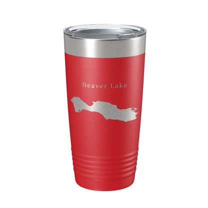 Beaver Lake Map Tumbler Travel Mug Insulated Laser Engraved Coffee Cup Asheville North Carolina 20 oz-10