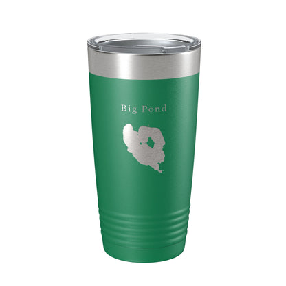 Big Pond Tumbler Lake Map Travel Mug Insulated Laser Engraved Coffee Cup Massachusetts 20 oz-9