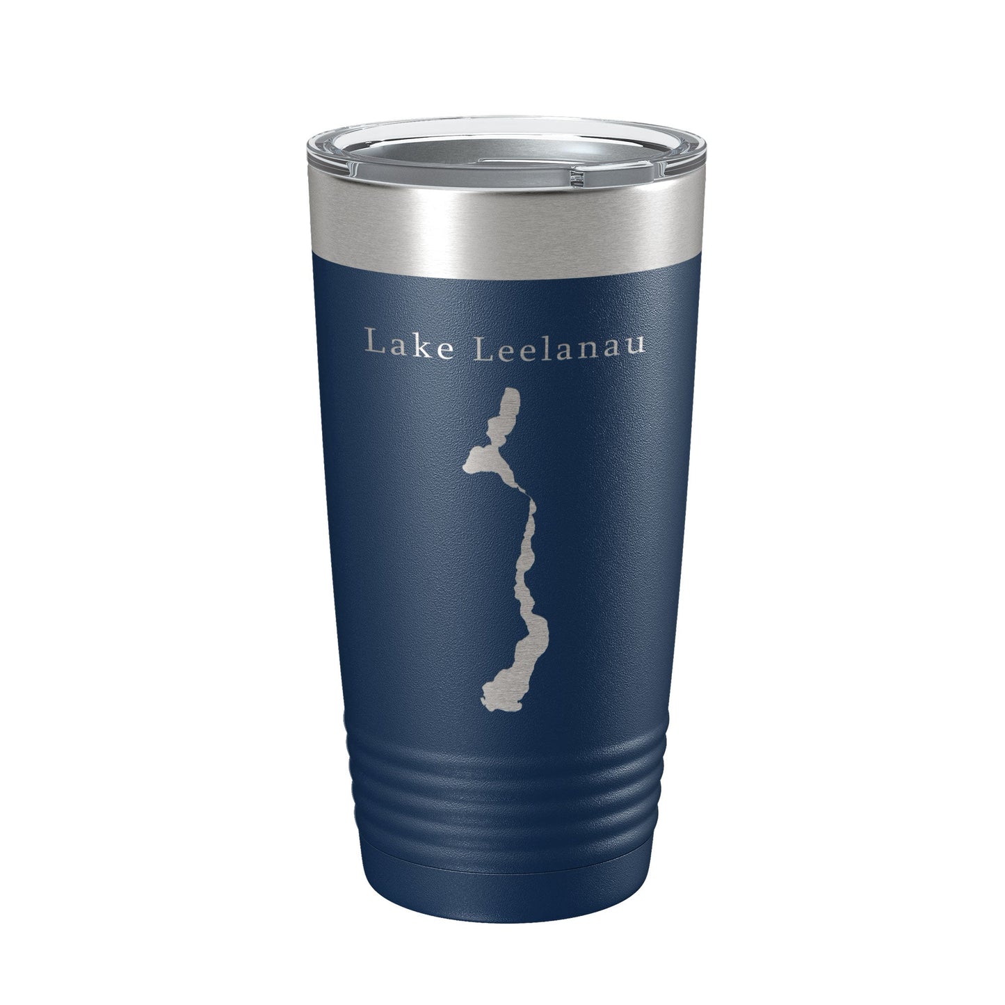 Lake Leelanau Map Tumbler Travel Mug Insulated Laser Engraved Coffee Cup Michigan 20 oz-2