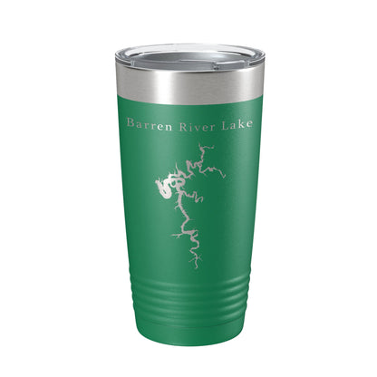 Barren River Lake Map Tumbler Travel Mug Insulated Laser Engraved Coffee Cup Kentucky 20 oz-9