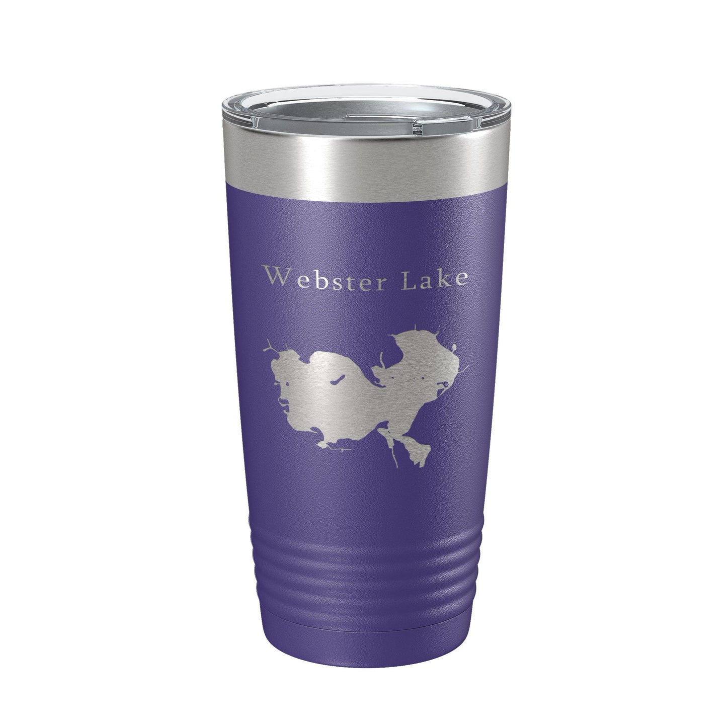Webster Lake Map Tumbler Travel Mug Insulated Laser Engraved Coffee Cup Indiana 20 oz-15