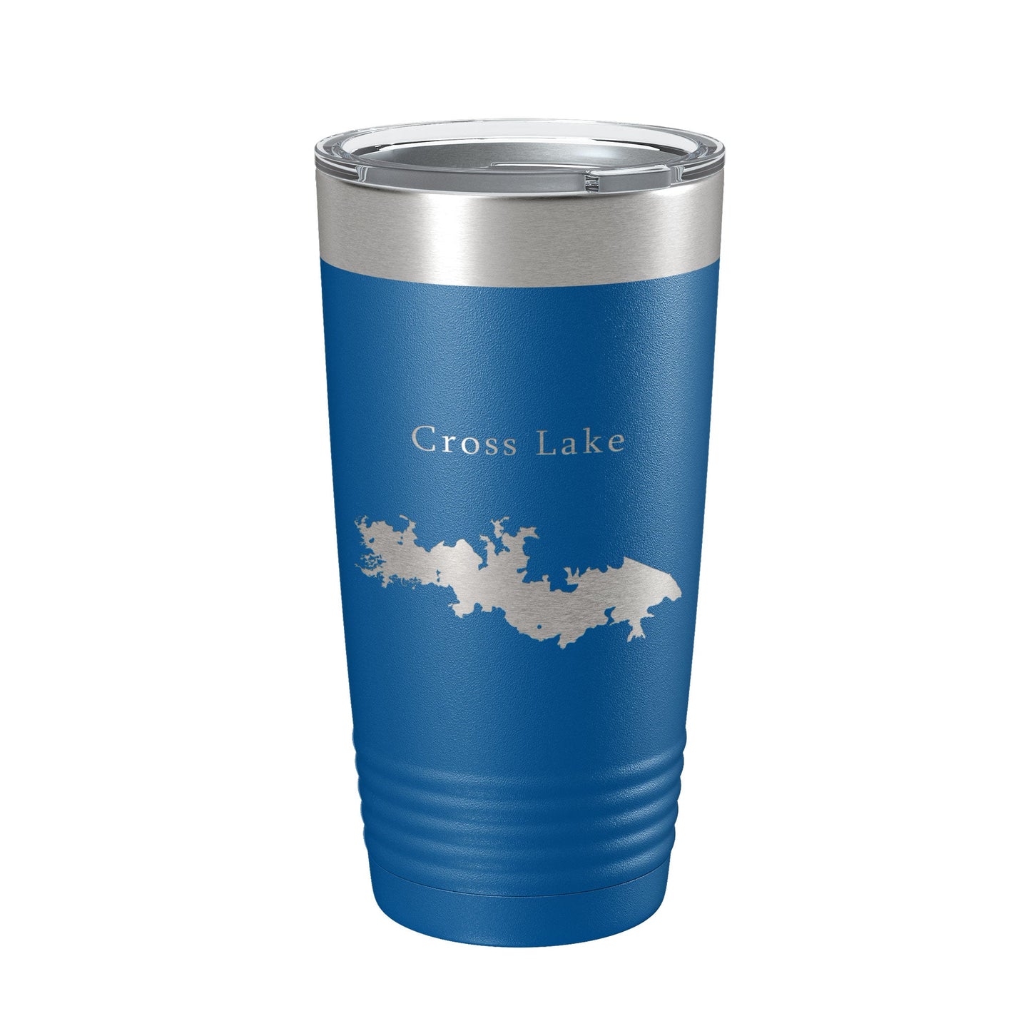 Cross Lake Map Tumbler Travel Mug Insulated Laser Engraved Coffee Cup Shreveport Louisiana 20 oz-6