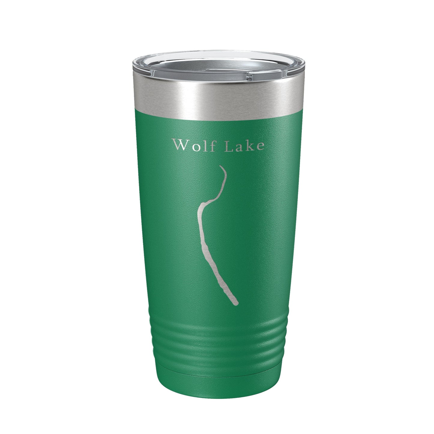 Wolf Lake Map Tumbler Travel Mug Insulated Laser Engraved Coffee Cup Illinois 20 oz-9