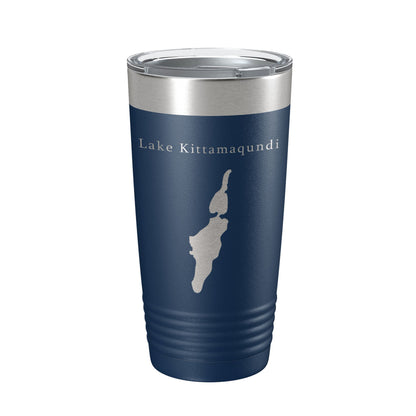 Lake Kittamaqundi Map Tumbler Travel Mug Insulated Laser Engraved Coffee Cup Maryland 20 oz-2