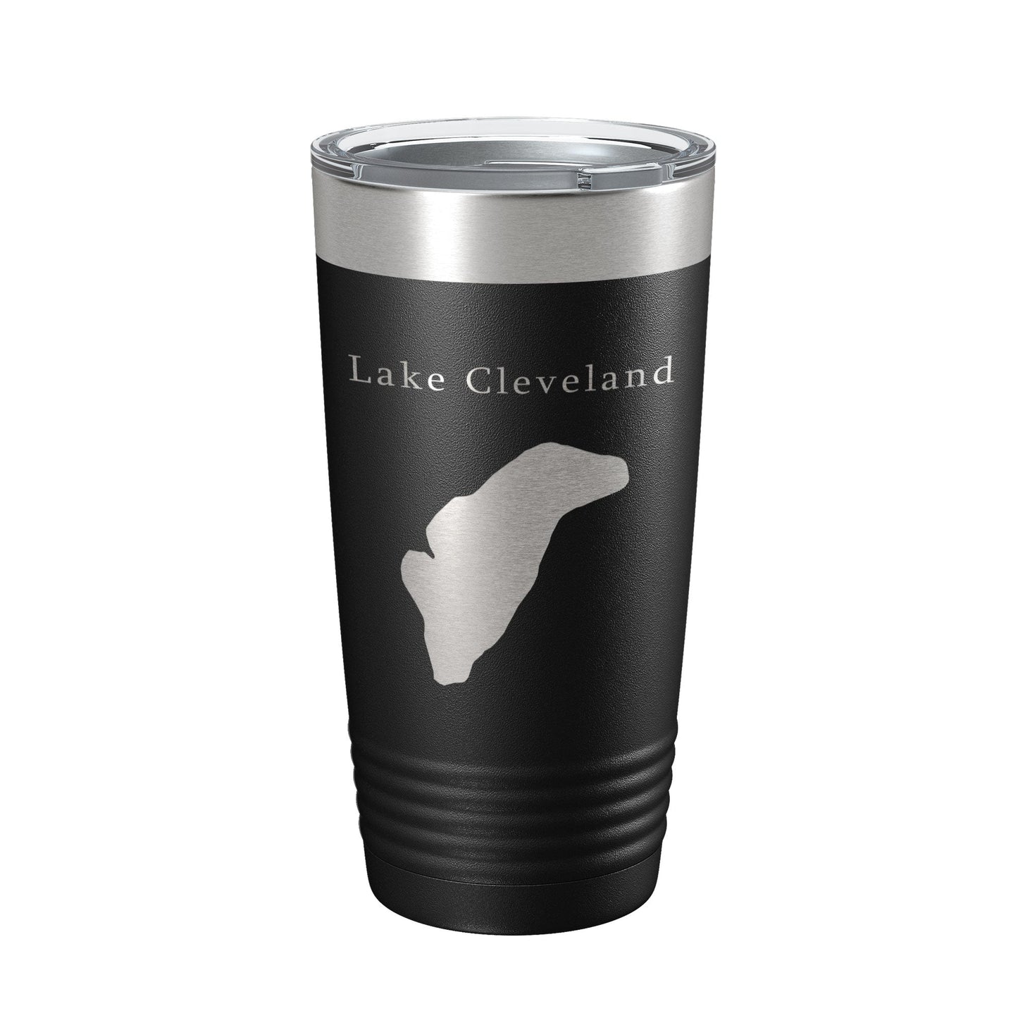 Lake Cleveland Map Tumbler Travel Mug Insulated Laser Engraved Coffee Cup Idaho 20 oz-0