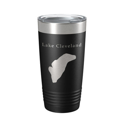 Lake Cleveland Map Tumbler Travel Mug Insulated Laser Engraved Coffee Cup Idaho 20 oz-5