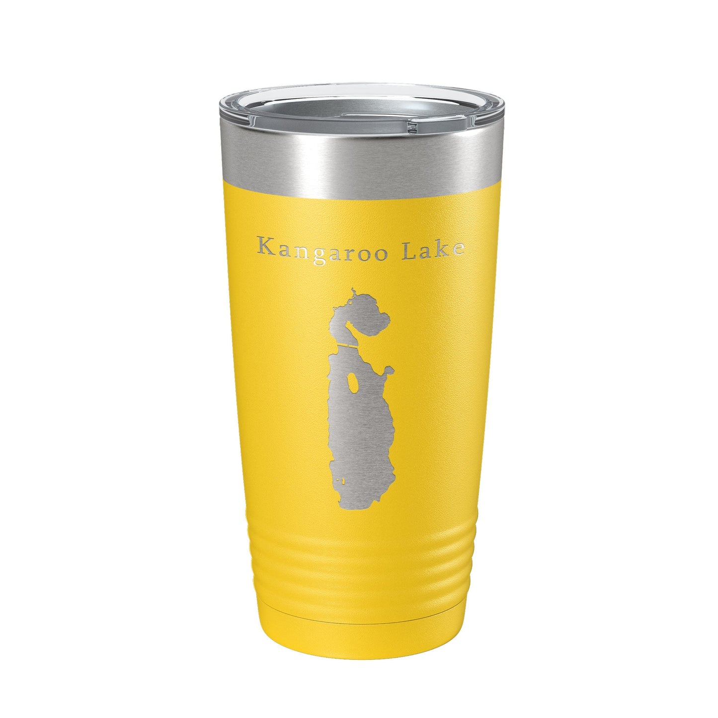 Kangaroo Lake Map Tumbler Travel Mug Insulated Laser Engraved Coffee Cup Wisconsin 20 oz-19
