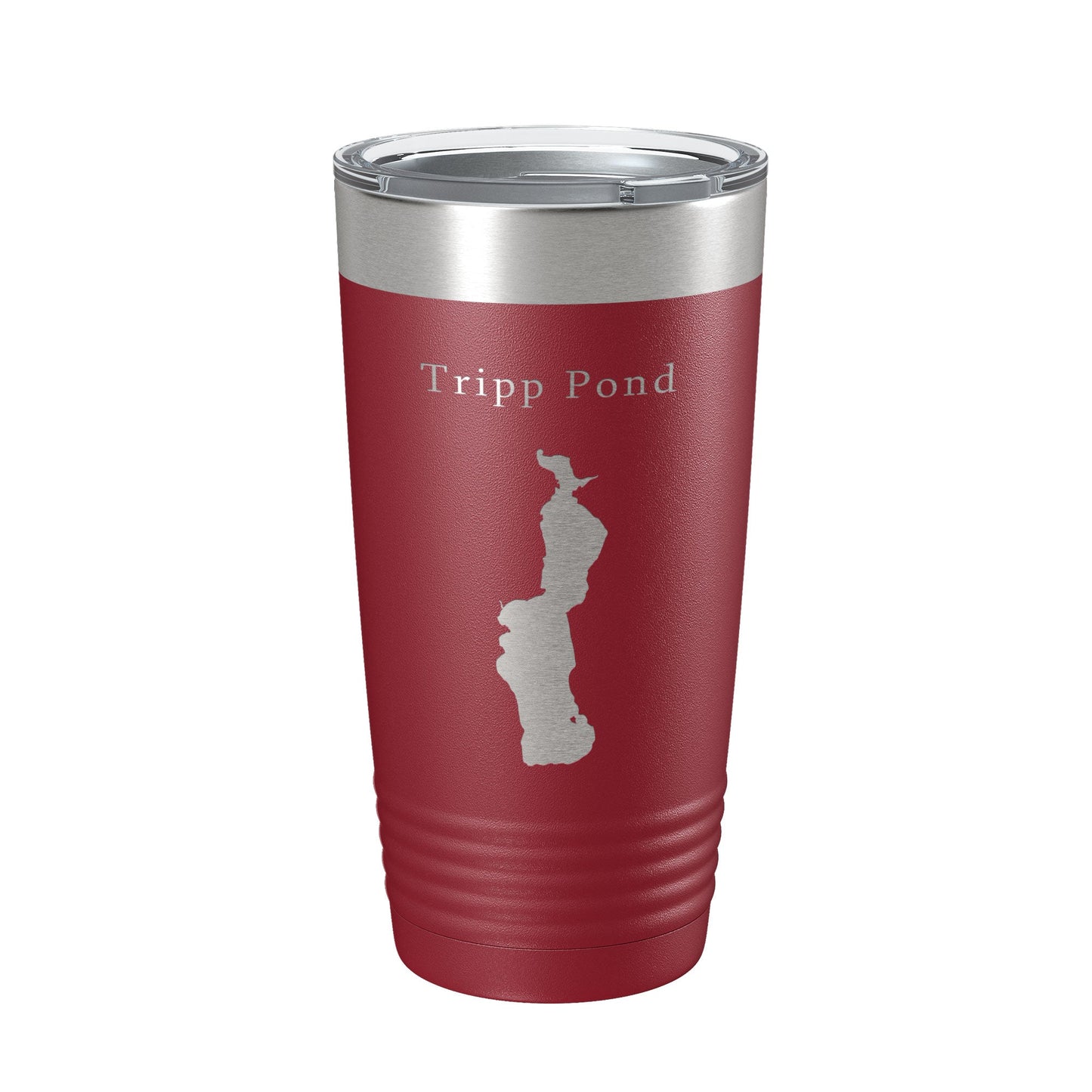 Tripp Pond Tumbler Lake Map Travel Mug Insulated Laser Engraved Coffee Cup Maine 20 oz-18