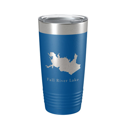 Fall River Lake Map Tumbler Travel Mug Insulated Laser Engraved Coffee Cup Kansas 20 oz-6