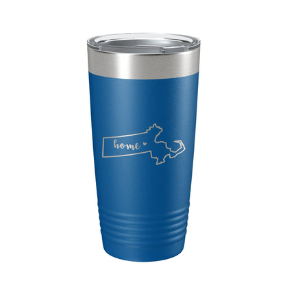 Massachusetts Tumbler Home State Travel Mug Insulated Laser Engraved Map Coffee Cup 20 oz-6