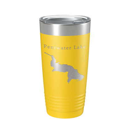 Pentwater Lake Map Tumbler Travel Mug Insulated Laser Engraved Coffee Cup Michigan 20 oz-4