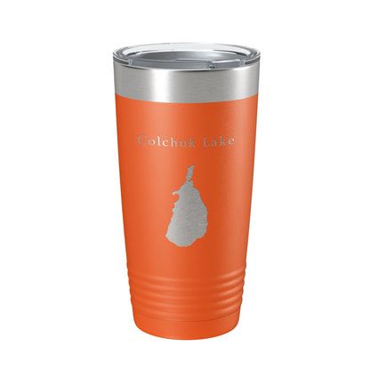 Colchuk Lake Map Tumbler Travel Mug Insulated Laser Engraved Coffee Cup Washington 20 oz-17