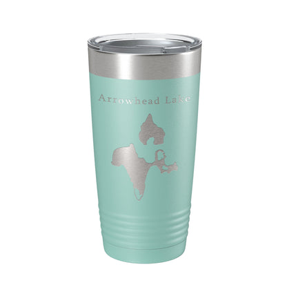 Arrowhead Lake Map Tumbler Travel Mug Insulated Laser Engraved Coffee Cup Poconos Pennsylvania 20 oz-12