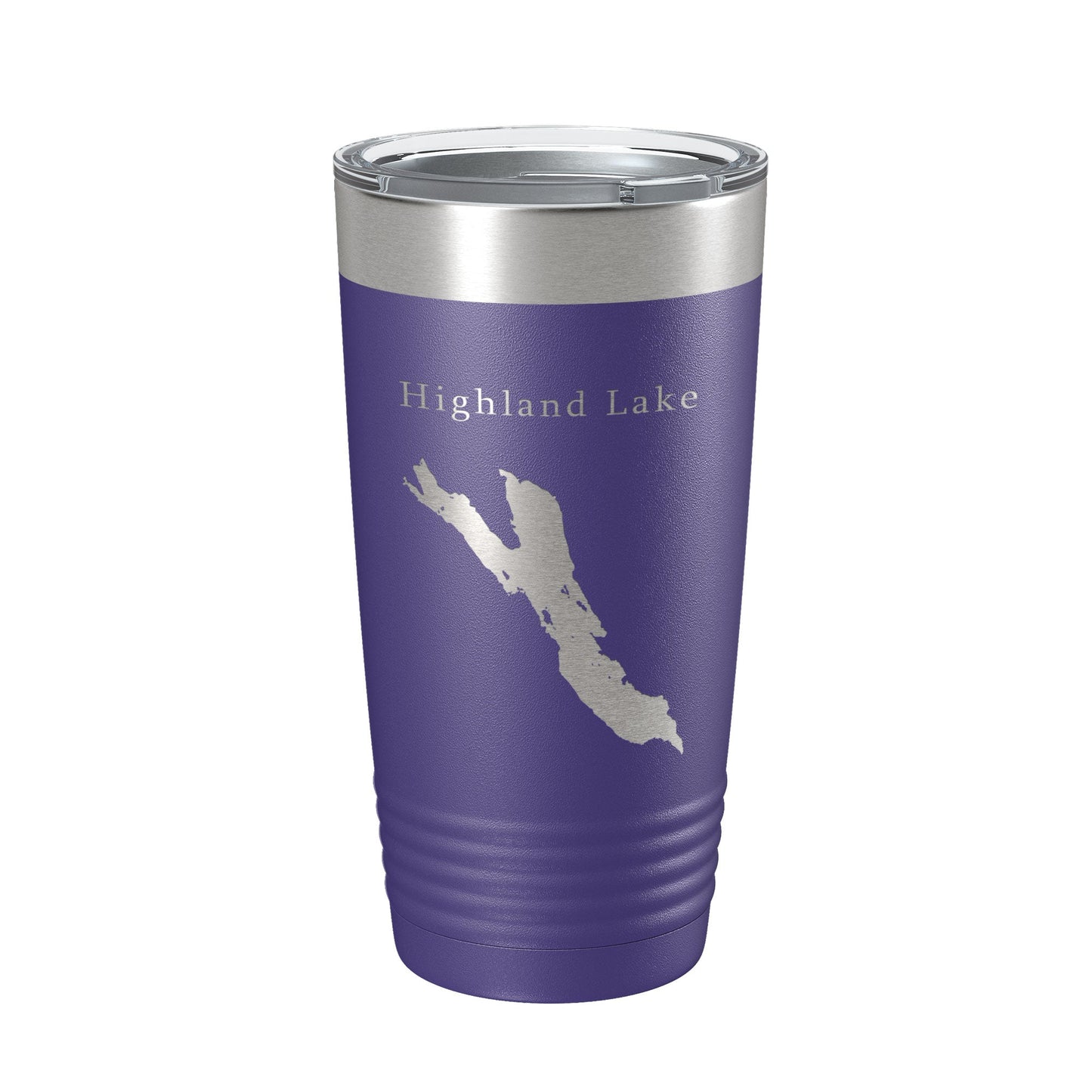 Highland Lake Bridgton Map Tumbler Travel Mug Insulated Laser Engraved Coffee Cup Maine 20 oz-15