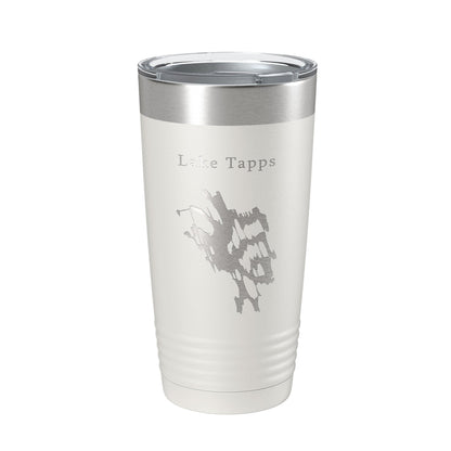 Lake Tapps Map Tumbler Travel Mug Insulated Laser Engraved Coffee Cup Washington 20 oz-1