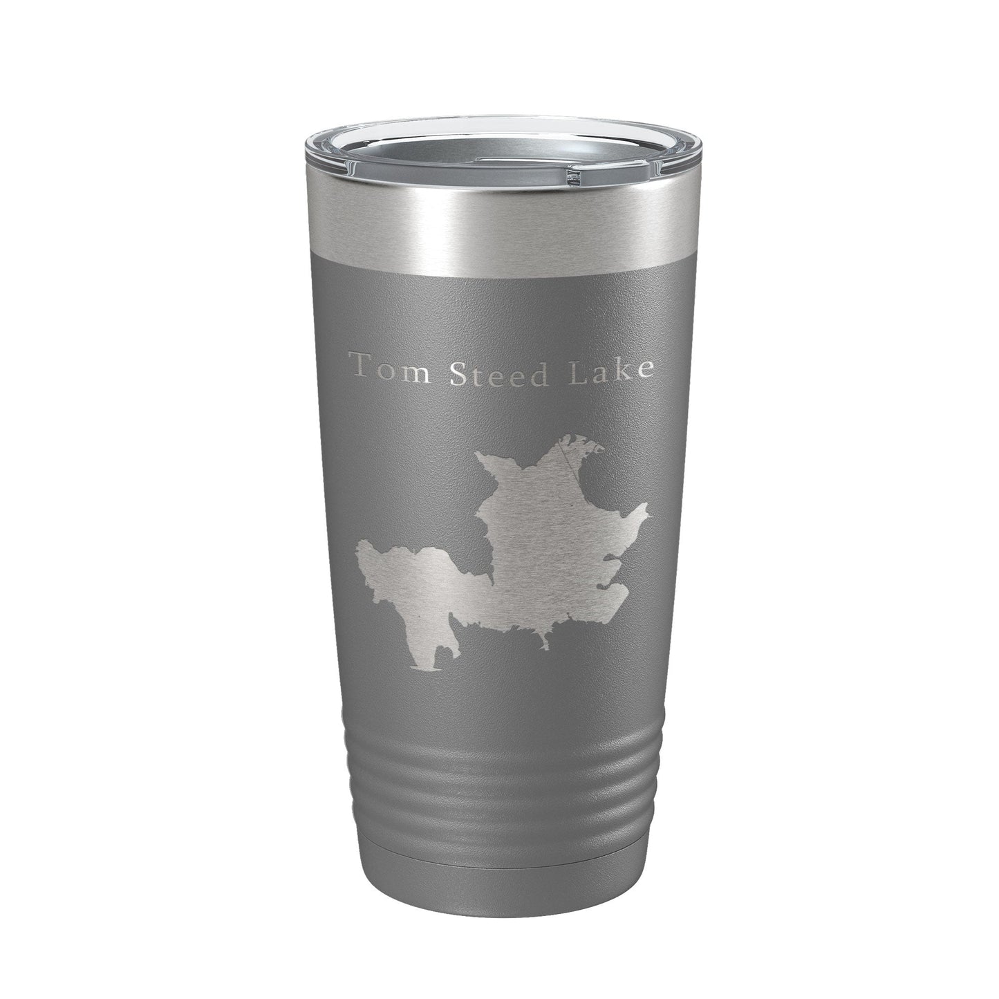 Tom Steed Lake Map Tumbler Travel Mug Insulated Laser Engraved Coffee Cup Oklahoma 20 oz-16