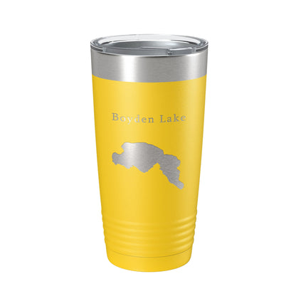 Boyden Lake Map Tumbler Travel Mug Insulated Laser Engraved Coffee Cup Maine 20 oz-19