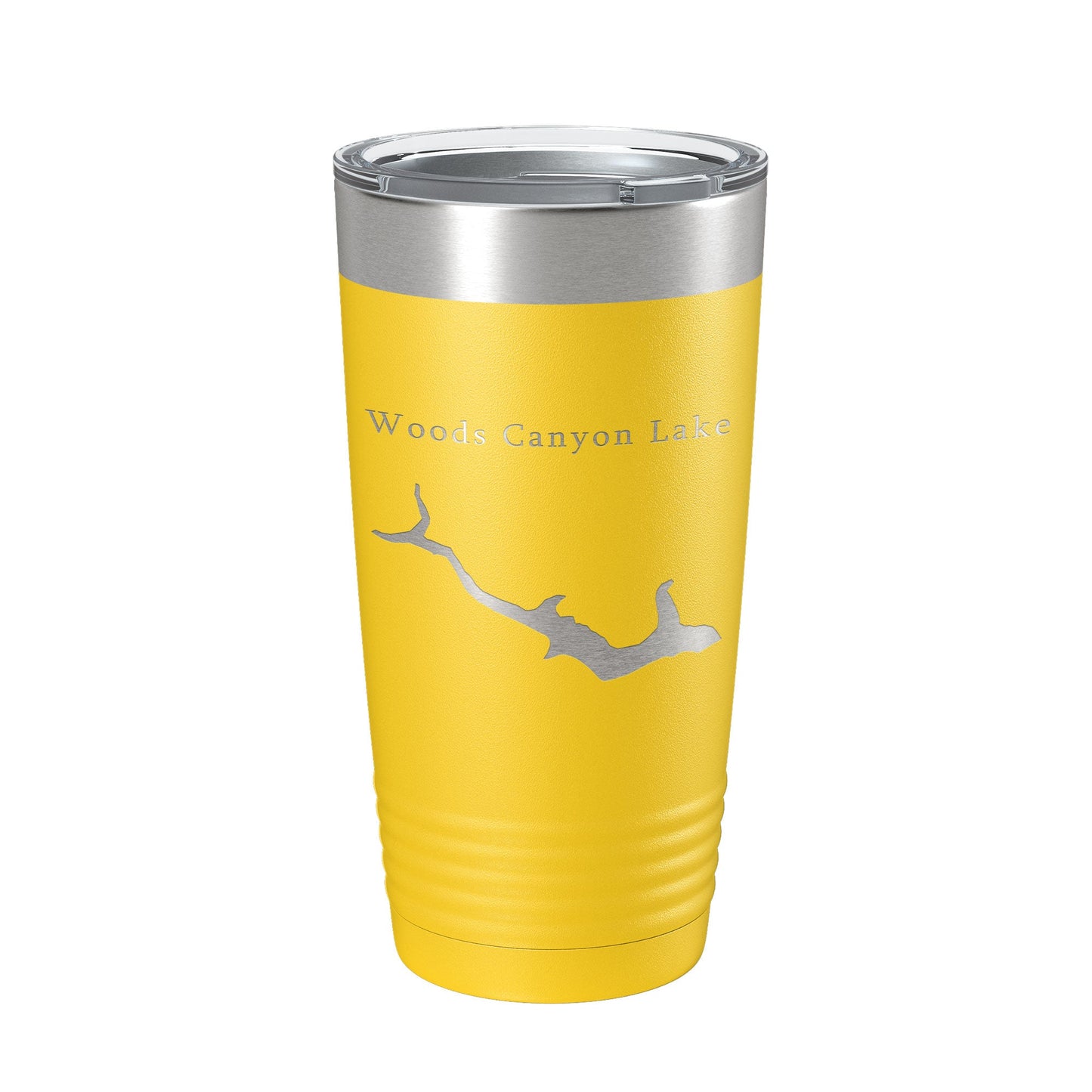 Woods Canyon Lake Map Tumbler Travel Mug Insulated Laser Engraved Coffee Cup Arizona 20 oz-19