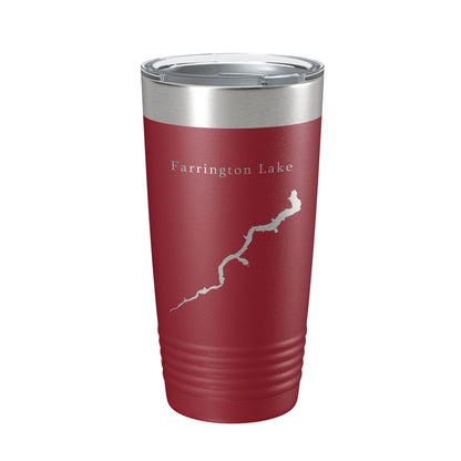 Farrington Lake Map Tumbler Travel Mug Insulated Laser Engraved Coffee Cup New Jersey 20 oz-18