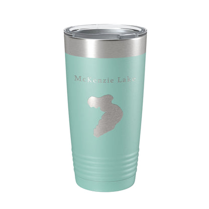 McKenzie Lake Map Tumbler Travel Mug Insulated Laser Engraved Coffee Cup Wisconsin 20 oz-12