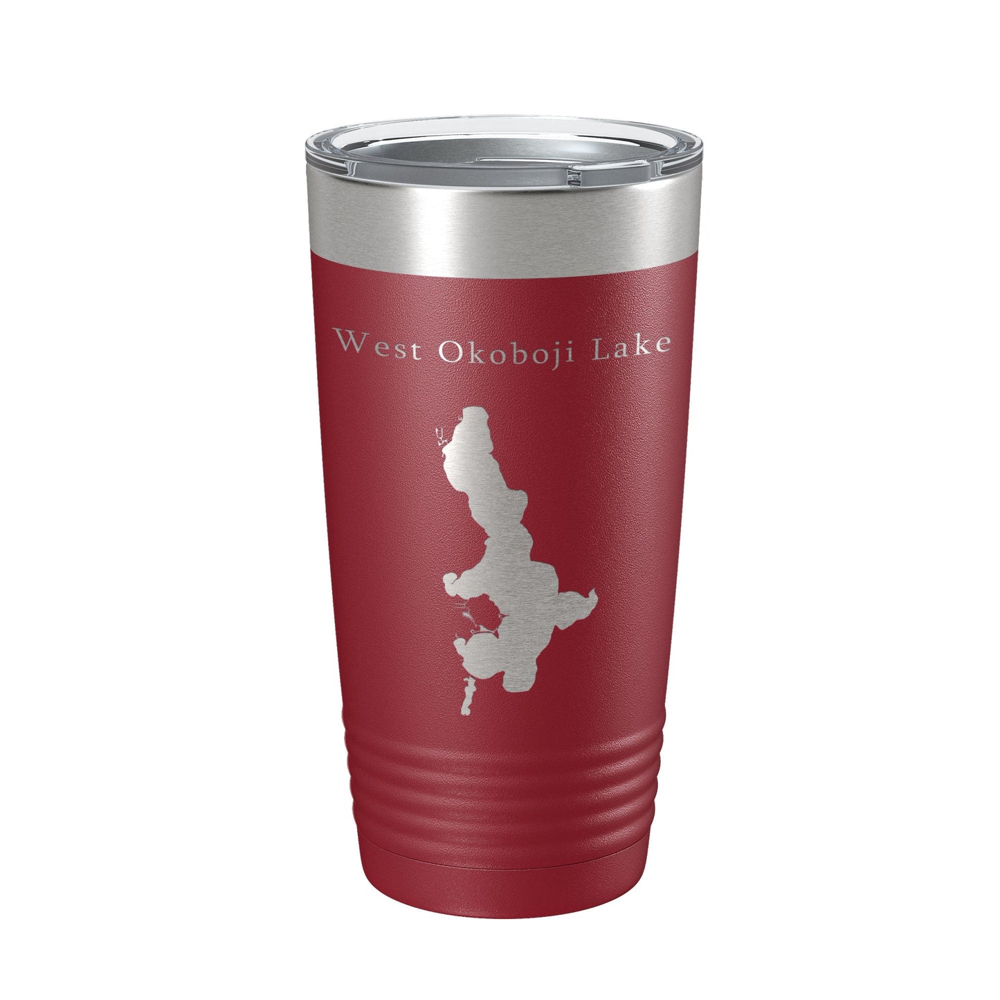 West Okoboji Lake Map Tumbler Travel Mug Insulated Laser Engraved Coffee Cup Iowa 20 oz-18